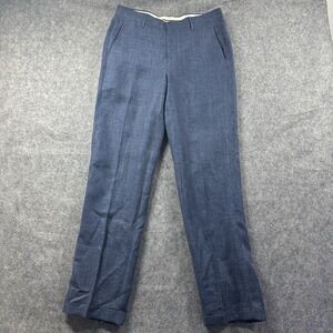 Baird McNutt Pants Mens Size 30x32 Light Wash Blue Linen Murano Slim Fit